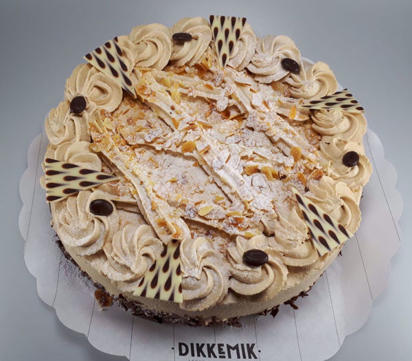 Afbeelding van Mokka slagroomtaart klein niet meer